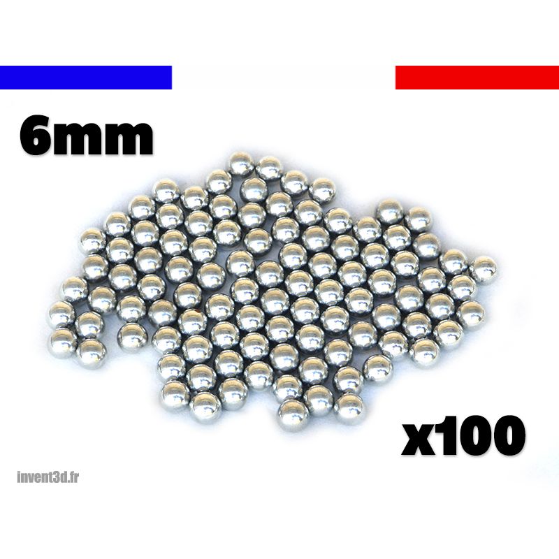 100 billes 6mm Acier - Impact - Expédition France - Idéal Lance
