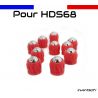 10 slugs avec billes 12mm en acier Calibre .68 pour HDS68 T4E Umarex - Rouge